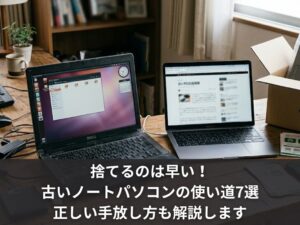 捨てるのは早い！古いノートパソコンの使い道7選と正しい手放し方
