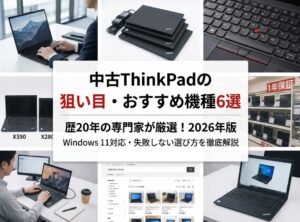 中古ThinkPadの狙い目・おすすめ機種6選【歴20年が厳選・2026年版】