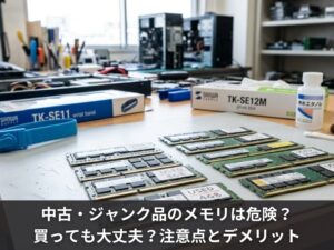 中古・ジャンク品のメモリは危険？買っても大丈夫？注意点とデメリットについて解説