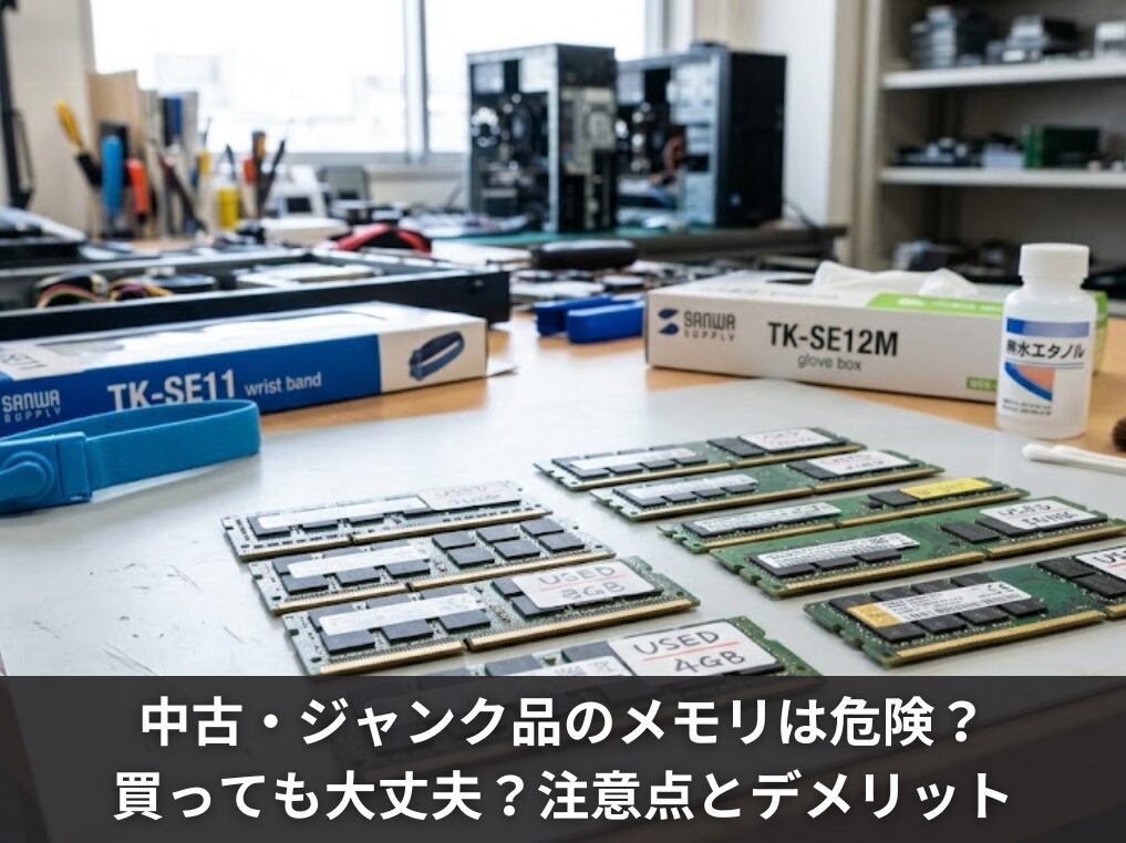 中古・ジャンク品のメモリは危険？買っても大丈夫？注意点とデメリットについて解説