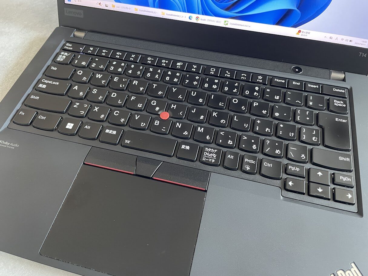 ThinkPadのキーボードとタッチパッド