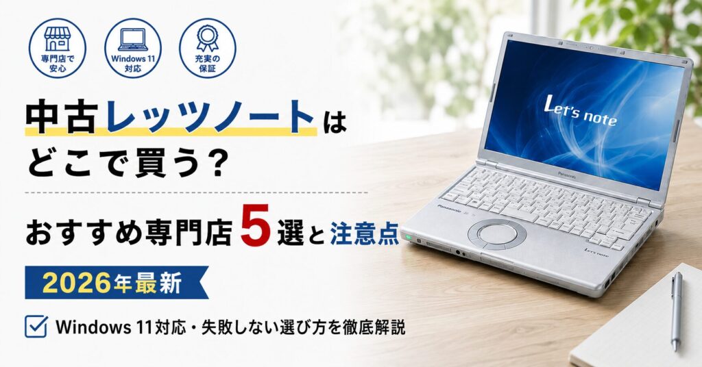 どこで買う？中古レッツノートのおすすめショップ5選と注意点【2026年版】