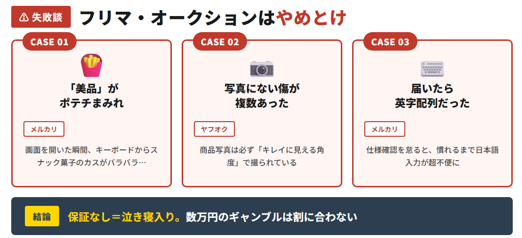 中古レッツノートで避けるべき購入先と注意点