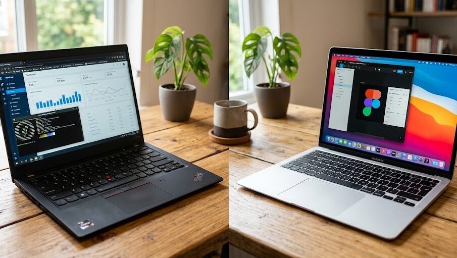 ThinkPadとMacBookの違いを比較