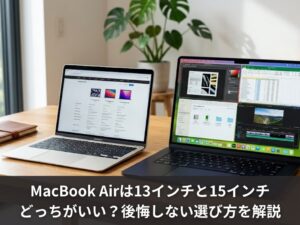 MacBook Airは13インチと15インチどっちがいい？後悔しない選び方を解説