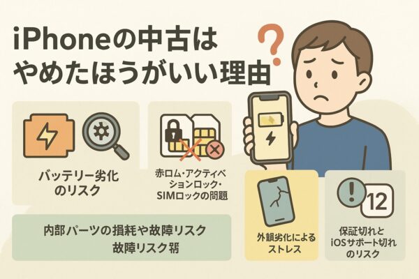 iPhoneの中古はやめたほうがいい理由は?