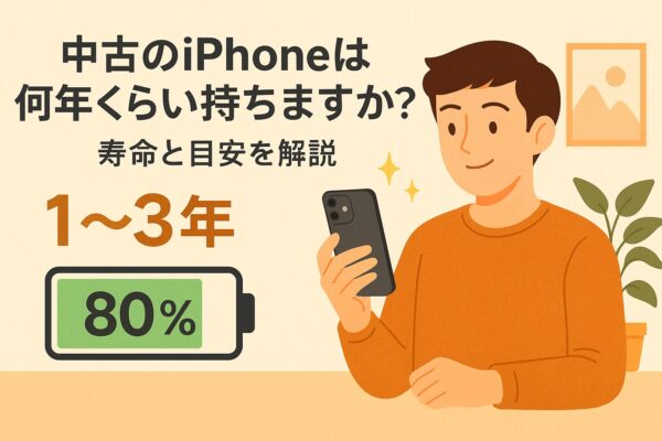中古のiPhoneは何年くらい持ちますか?寿命と目安を解説
