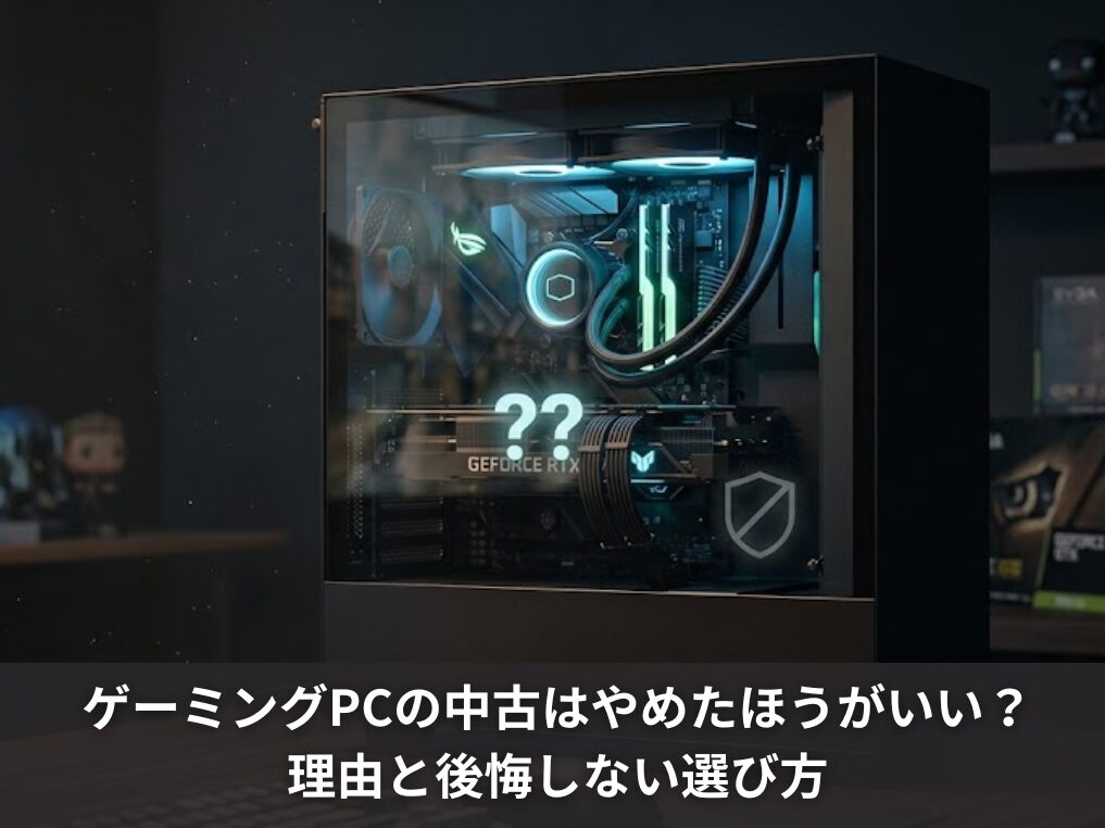 ゲーミングPCの中古はやめたほうがいい?理由と後悔しない選び方