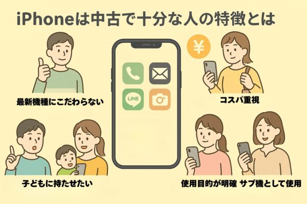 iPhoneは中古で十分な人の特徴とは