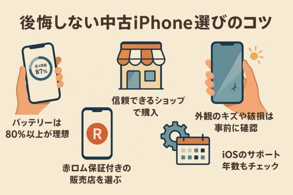 後悔しない中古iPhone選びのコツ