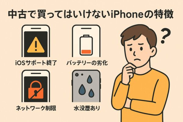 中古で買ってはいけないiPhoneの特徴とは?