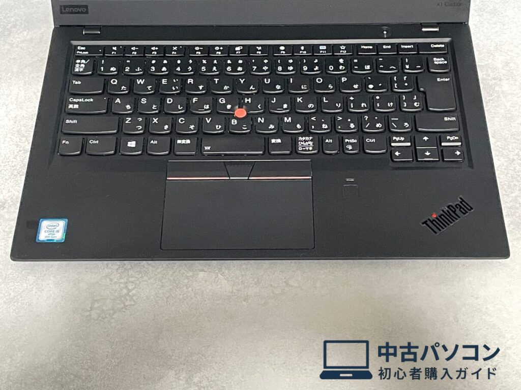 ThinkPad X1 Carbon 2018 キーボードとタッチパッド