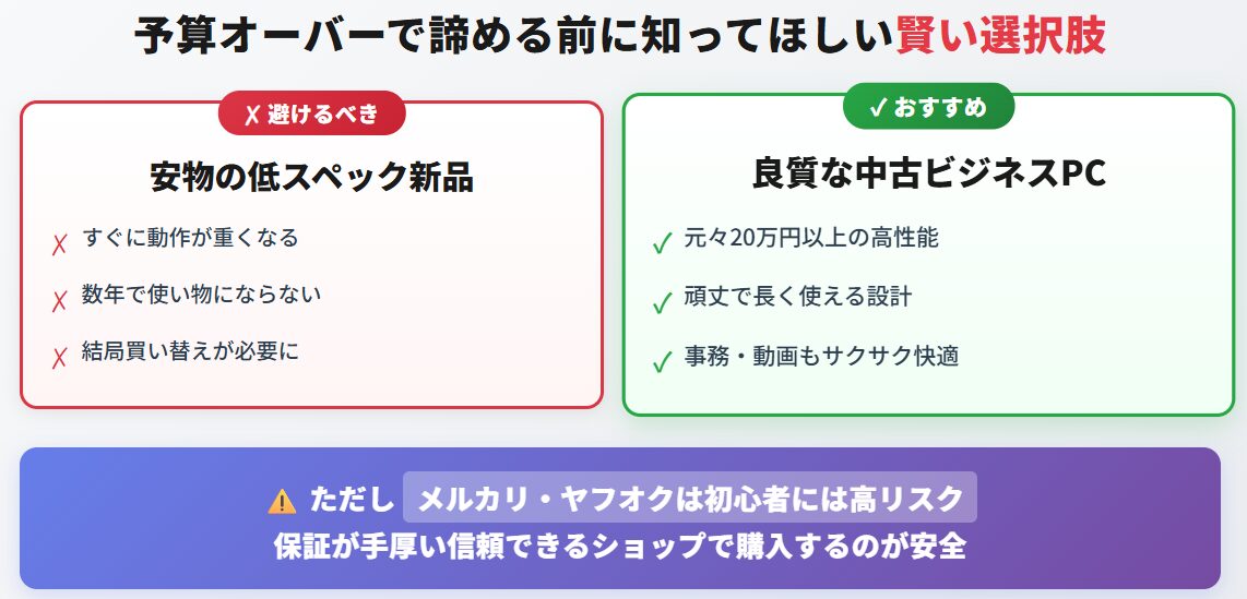 「新品は高すぎる…」と諦めるのはまだ早いです