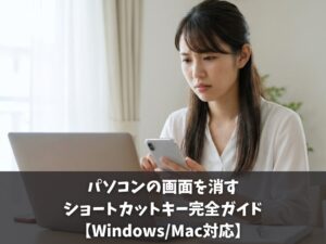 パソコンの画面を消すショートカットキー完全ガイド【Windows/Mac対応】