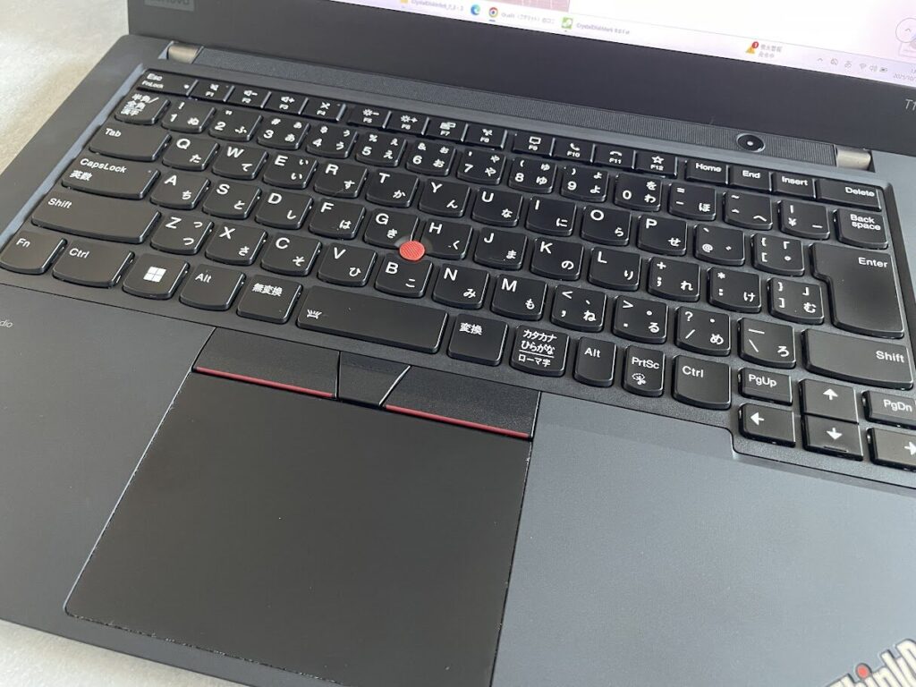 ThinkPadのタッチパッド