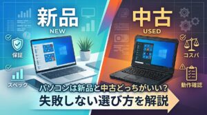 パソコンは新品と中古どっちがいい？失敗しない選び方を解説