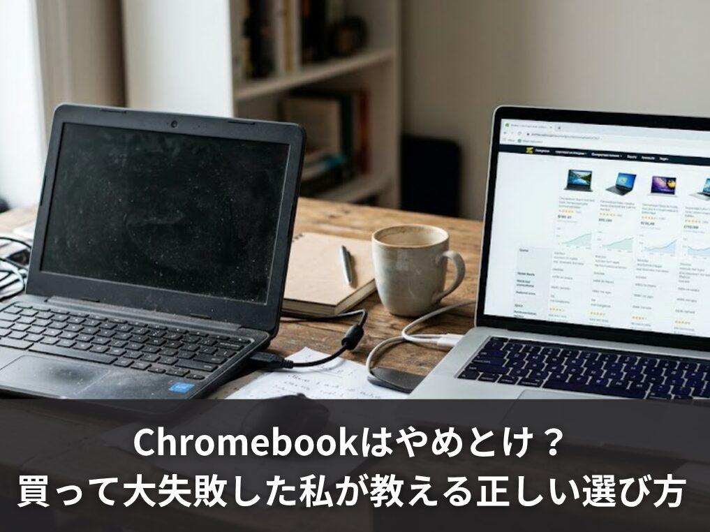 Chromebookはやめとけ？買って大失敗した私が教える正しい選び方