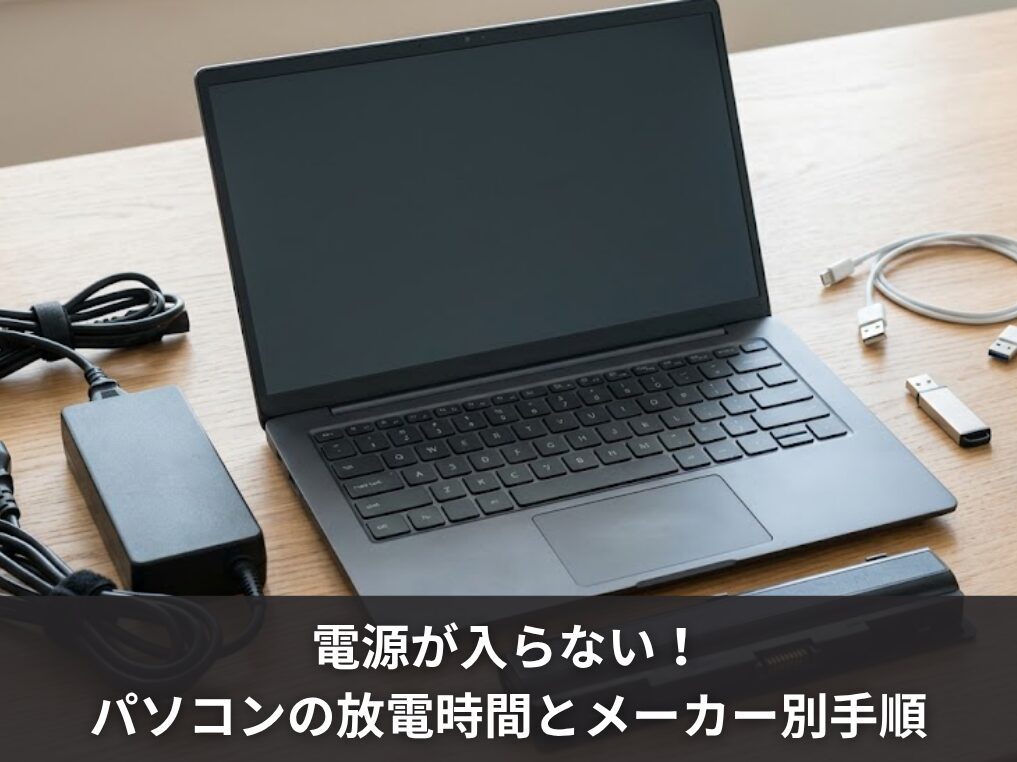 電源が入らない！パソコンの放電時間とメーカー別手順