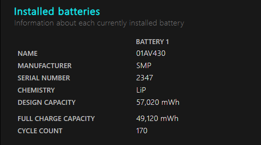 batteryreport