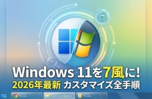 Windows11をWindows7風にカスタマイズする全手順【2026年最新】