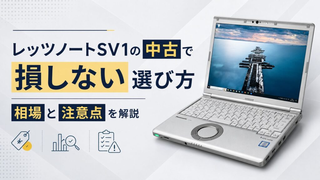 レッツノートSV1の中古で損しない選び方｜相場と注意点を解説