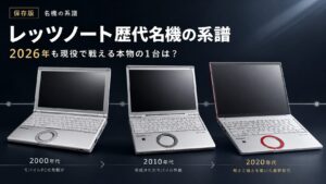 レッツノート歴代名機の系譜｜2026年も現役で戦える本物の1台は？