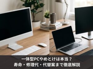 一体型PCやめとけは本当？寿命・修理代・代替案まで徹底解説