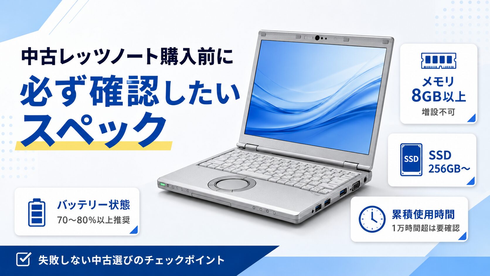 購入前に必ず確認したいスペックの注意点