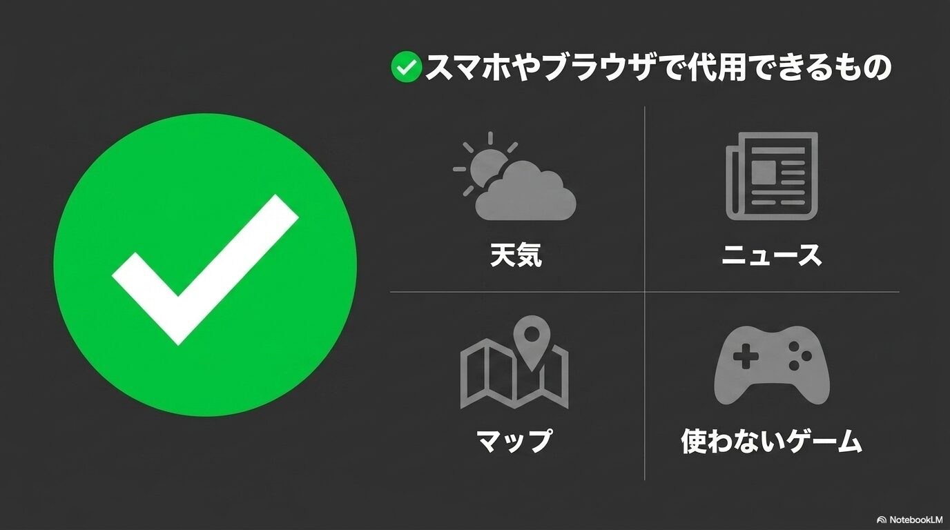 削除しても大丈夫なアプリ一覧