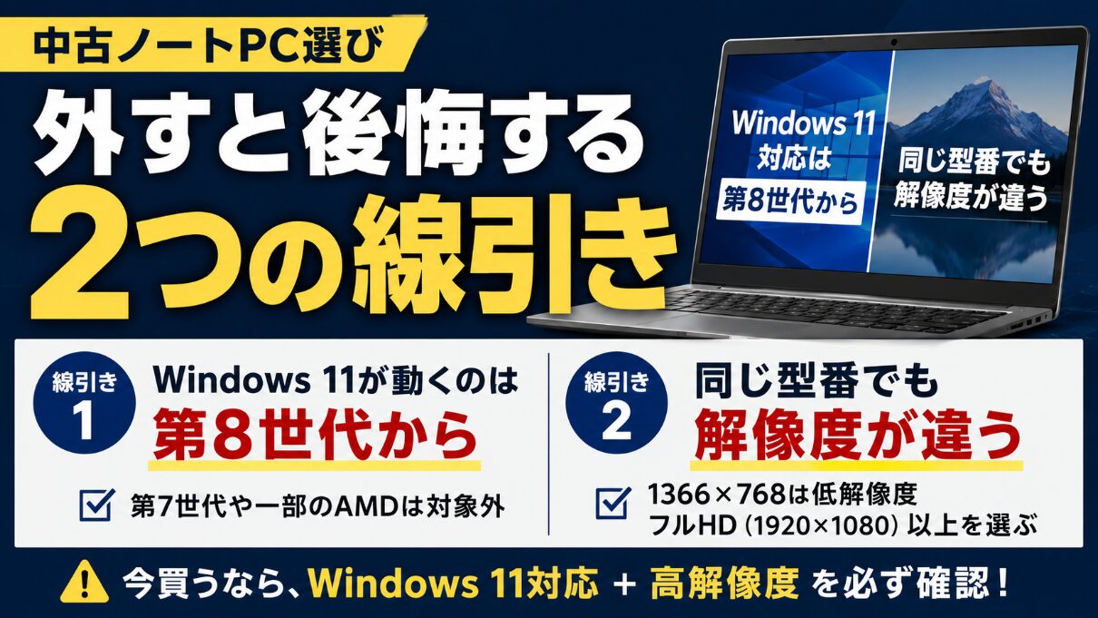 外すと後悔する2つの線引き
