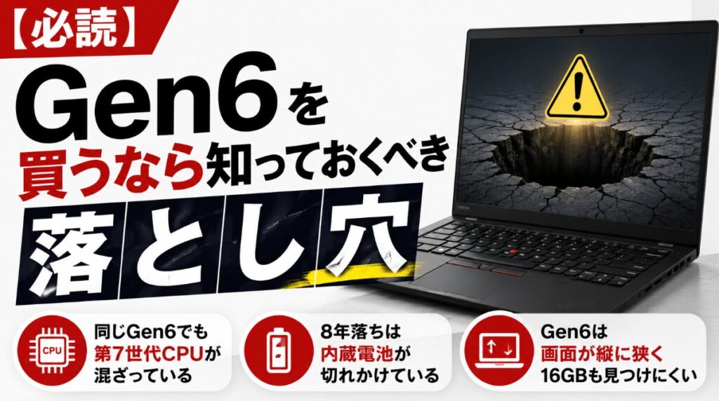 【必読】Gen6を買うなら知っておくべき落とし穴