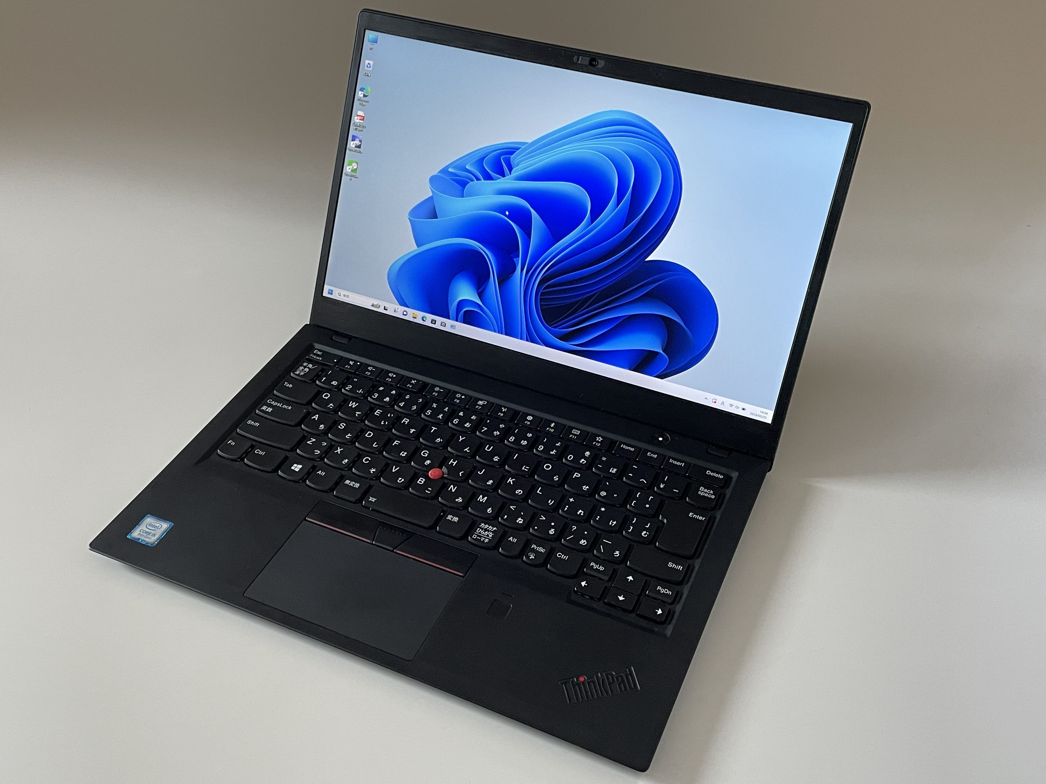 ジャンクワールドで購入したThinkPad X1 Carbon Gen6 購入時画面
