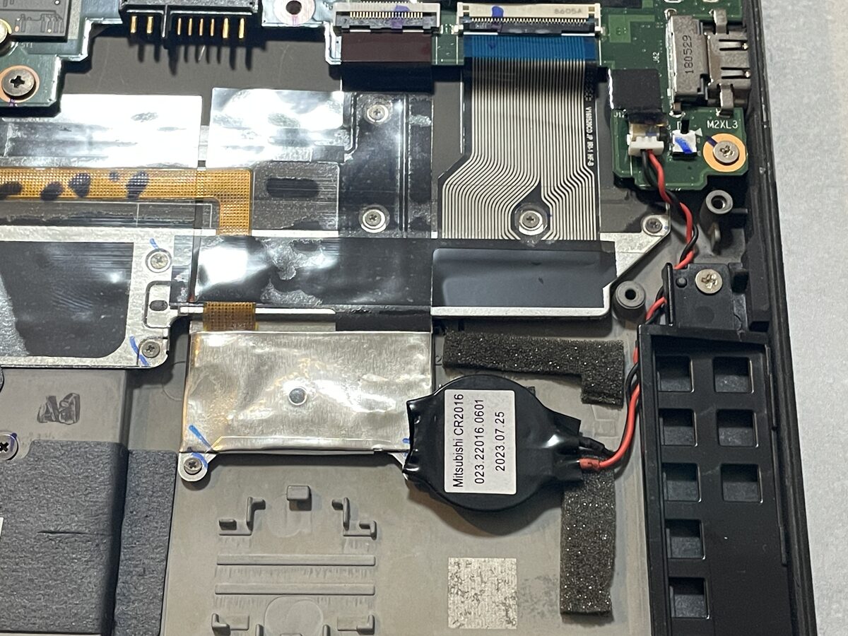 ThinkPad X1 CarbonのCMOS電池交換