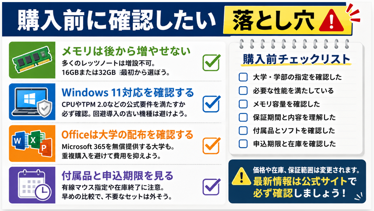 購入前に確認したい落とし穴