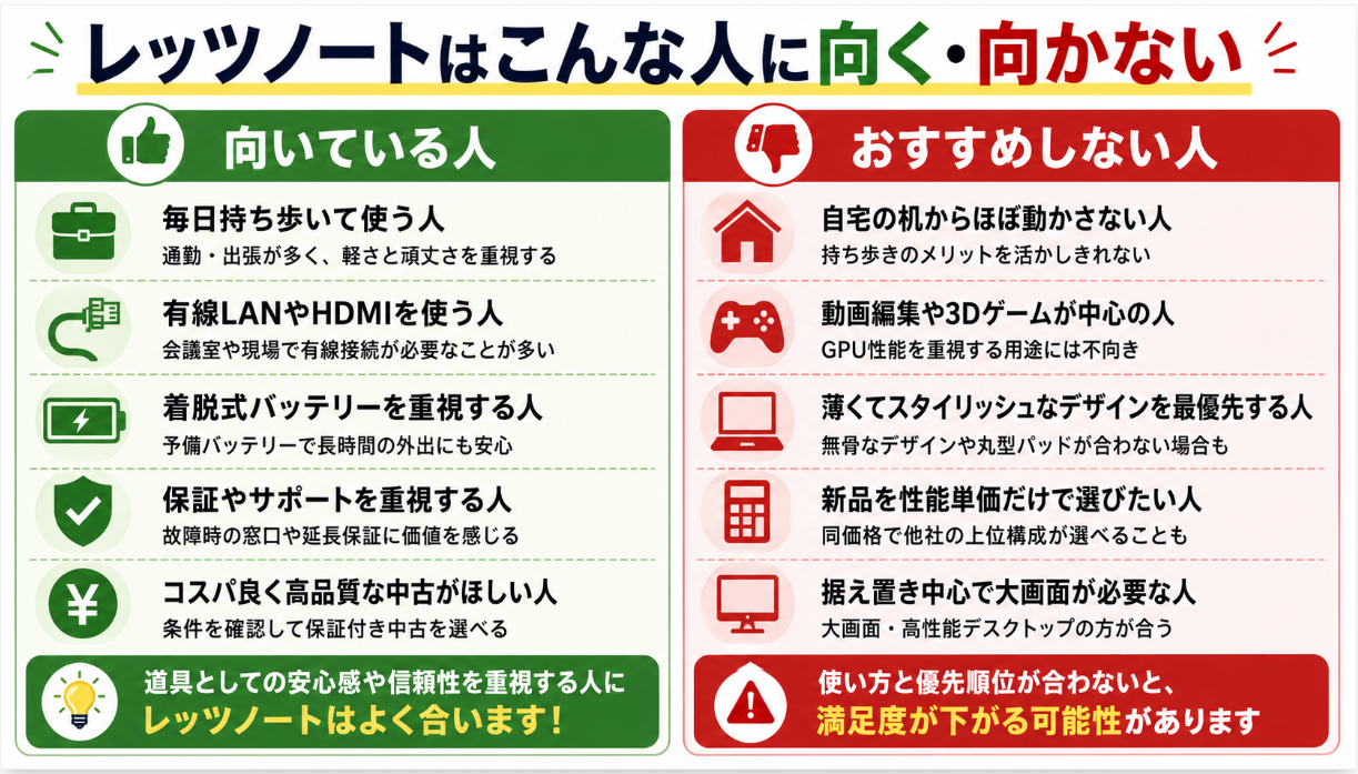 向く人とおすすめしない人