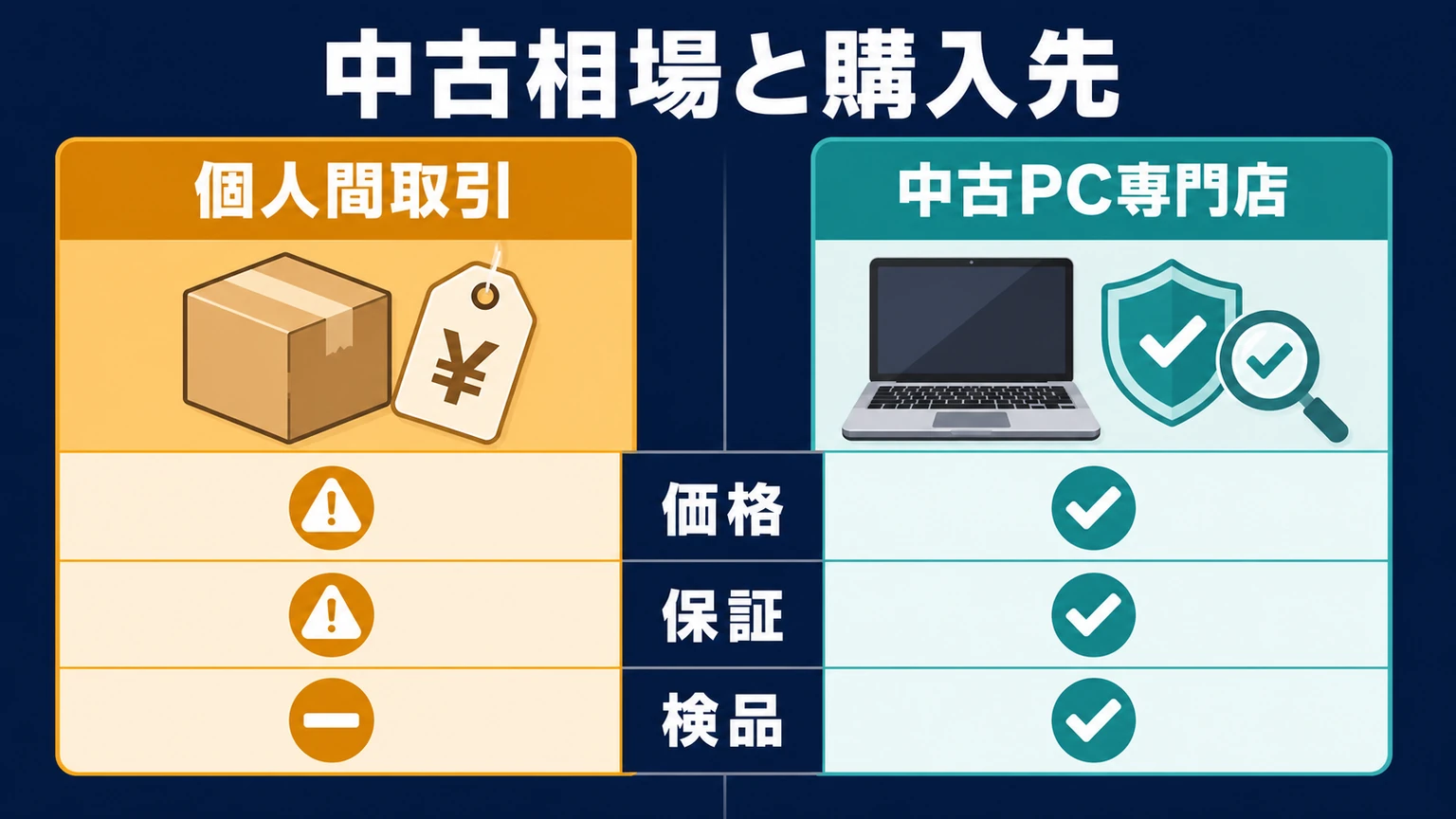 レッツノートRZの個人間取引と中古PC専門店を比較した購入先ガイド
