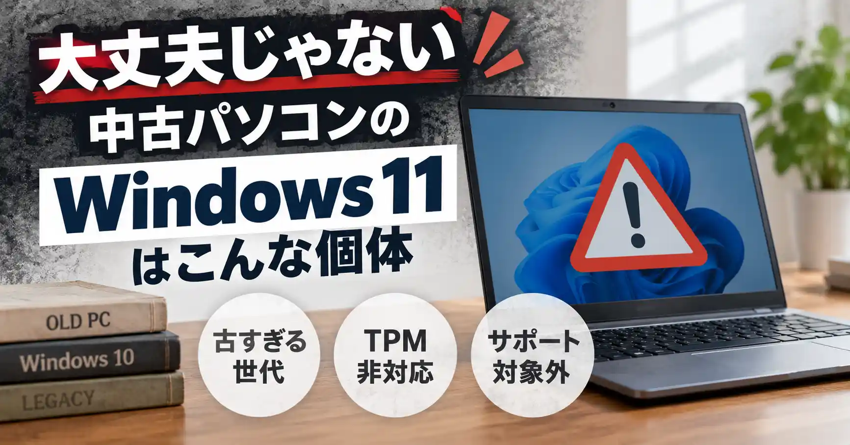大丈夫じゃない中古パソコンのWindows11はこんな個体