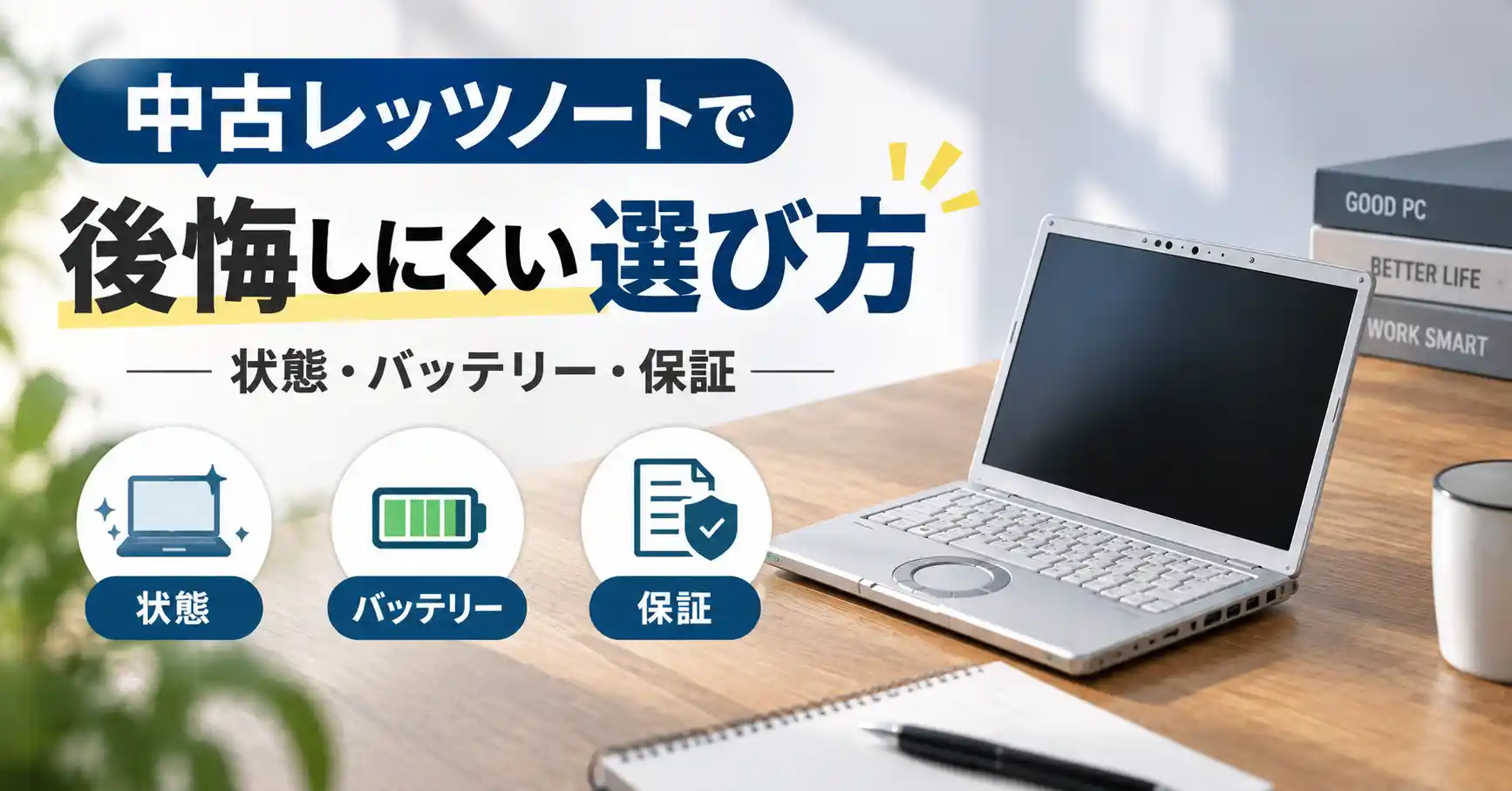 中古レッツノートで後悔しにくい選び方(状態・バッテリー・保証)