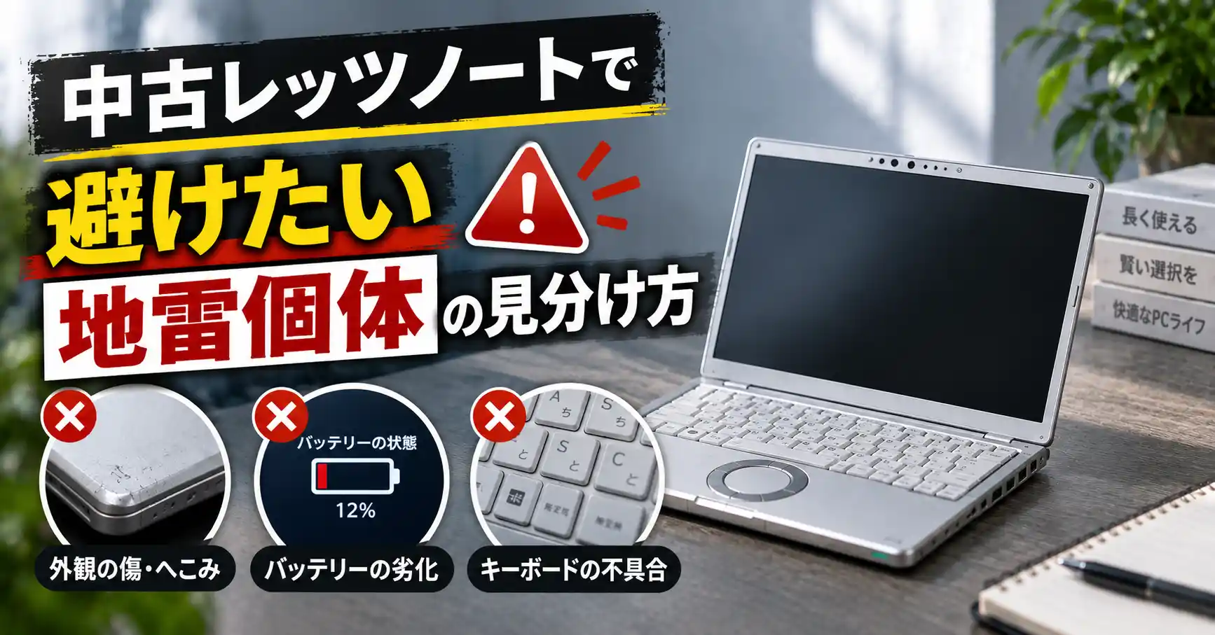 中古レッツノートで避けたい地雷個体の見分け方