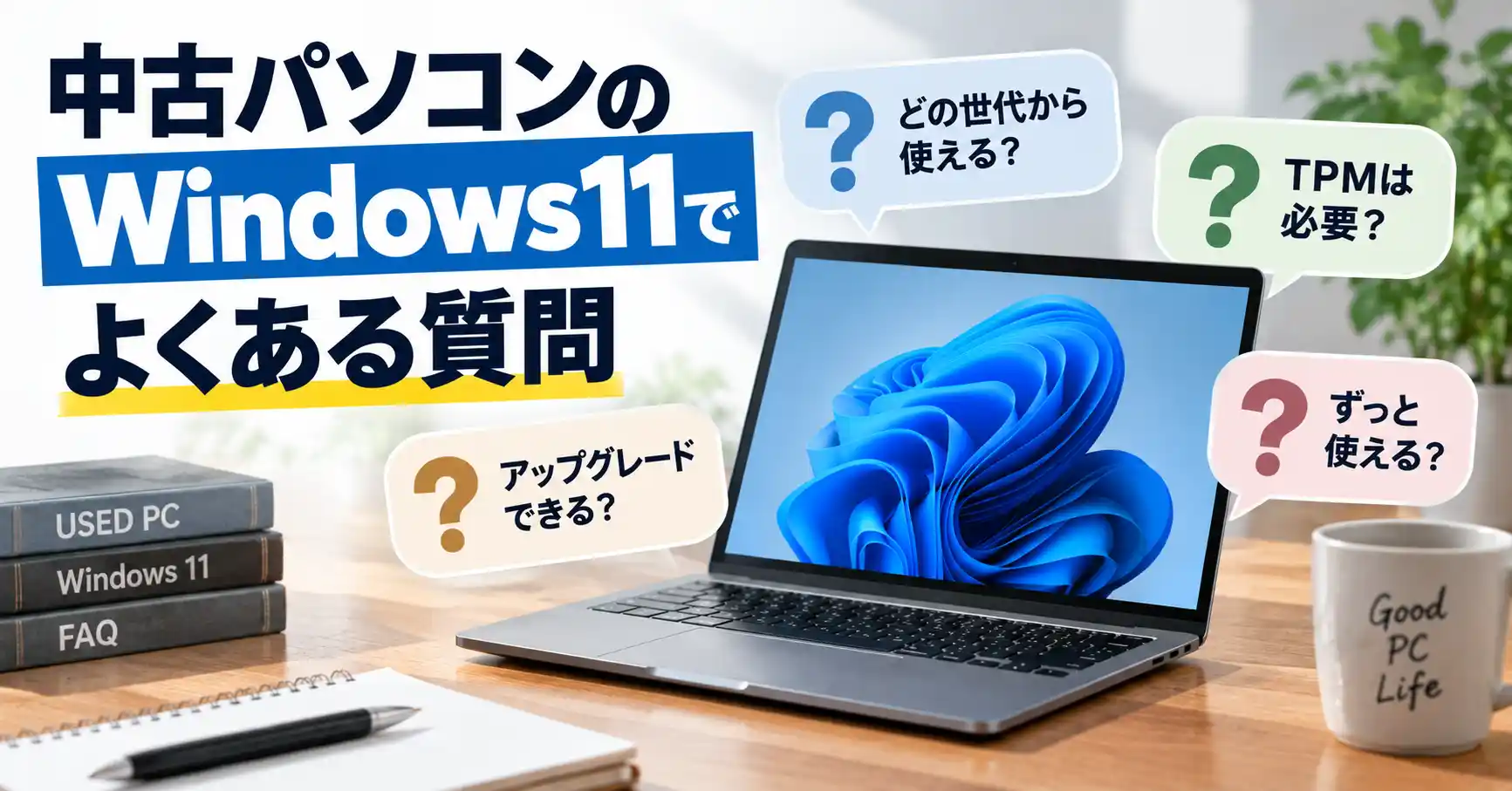 中古パソコンのWindows11でよくある質問